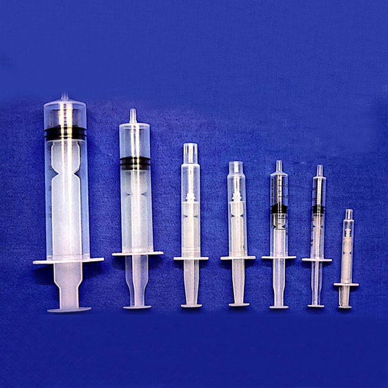 Three-piece syringe